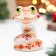Souvenir "Snake Smile Red", 7 cm, porcelain