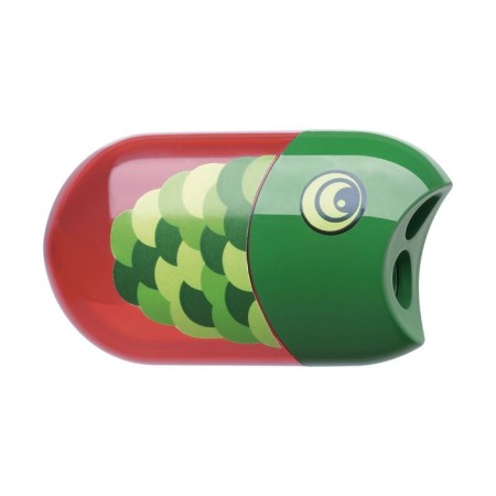Faber-Castell "fish" Zapotka, 2 holes with a minute container + eraser-1