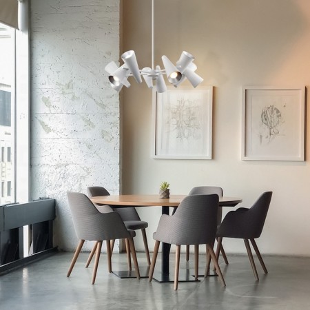 Suspended lamp GIRO 10x50W GU10-6