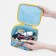 Cosmetic bag with lightning, blue/multi -colored color