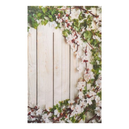 Photophone Vinyl "Apple branches on a light plank wall" 80x125 cm