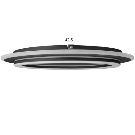 Luer with PDU "Ringo" 2xLED 112W 3000-6000K Black 50x50x5 cm BayerLux-7