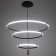 Chandelier 2685/3 LED 170W 3000-6000K black and gold 80x80x40 cm Bayerlux