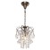 Crystal Crystal "Zlata", 1 lamp 40W E27, base antique bronze 20x20x60 cm