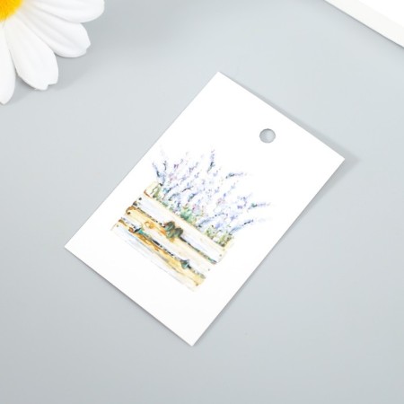 Tag "Flowers in the box" 4x6 cm-1