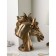 Figure "Horse head", polystone, 51 cm, bronze color