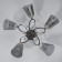 Roni chandelier 5he27 40w Black 62x62x23cm Bayerlux