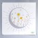 Sticker Plastic Interior Color "Sun and Flowers" 37.5x39 cm