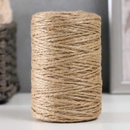 Jet yarn 100% jut 100m/100g., 2-thread-1
