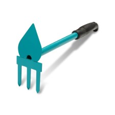 Combined moth, length 40 cm, 3 teeth, metal stalk