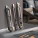 Set of knives of technical Deli HT4003 123286, black, 9 mm, 18 mm, trapezoid, 3 pcs.