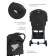 Stroller walking children's indigo trip, black color