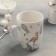 Porcelain share mug "Pink Flamingo", 350 ml, white color
