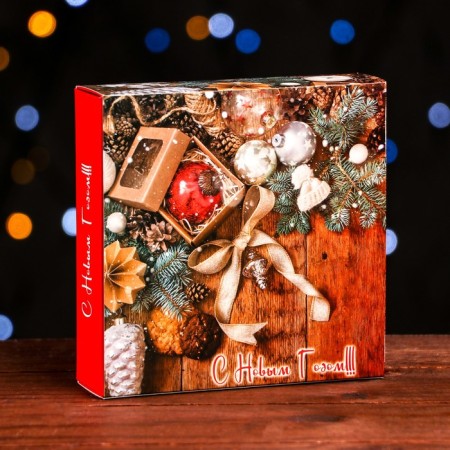 Folding box under 9 sweets, “desired gifts”, 13.7 x 13.7 x 3.5 cm-1