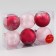 Set of balls plastic D-8 cm, 6 pcs "night" stars, pink