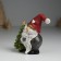Polystone souvenir "Santa Claus in a red cap with a heart, with a green Christmas tree" 6.5x4x9 cm