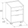 Office cabin "Flex 28", 450 × 450 × 620 mm, color of oak shavinigan