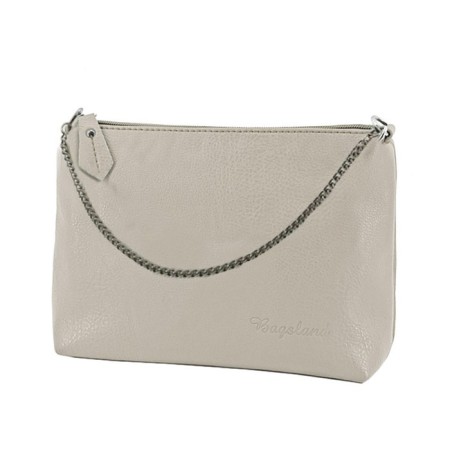 Female bag, artificial leather, beige 20x7x15 cm