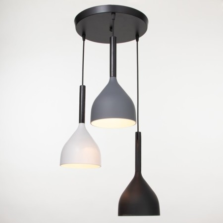 Lamp 2704/3 E27 40W Black-white-gray 30x30x20-90 cm-1