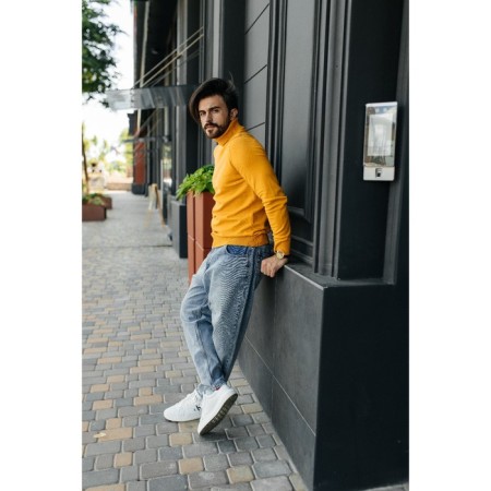 Jumper male ise, size 54, yellow color-7
