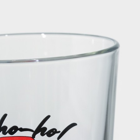 High glass glass "Konik. Hipster Santa Claus ", 570 ml, mix-2