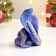 Figure soap "snake cobra" blue with gilding