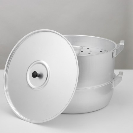 Aluminum moth Scovo, 15 l, d = 34 cm, 4 disks, metal cover-1
