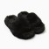 Women's slippers with open nose size 38, black