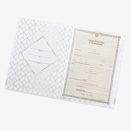 Folder for the birth certificate "Our Girl", A4-3