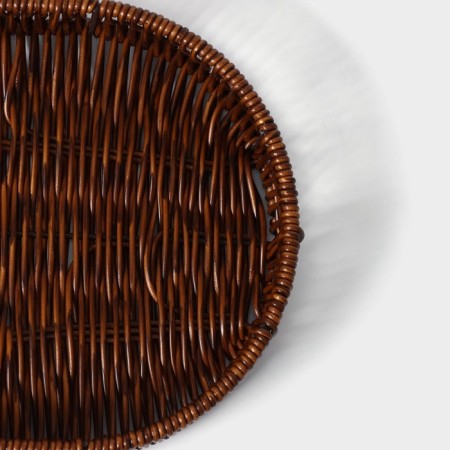 Basket for fruits and bread of the deed "Ohio", 31 × 21 × 5 cm, oval-3