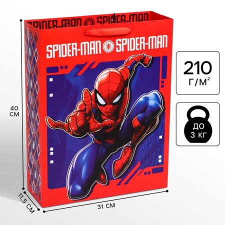 Gift package, 31x40x11 cm, packaging, spider-man