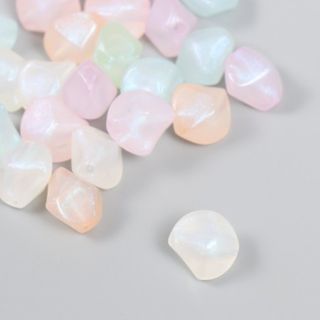 Beads for creativity Plastic "Glass. Brill" set of 20 g 1x1.3x1 cm-1