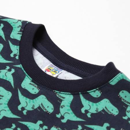 Sweatshirt for a boy, blue color, height 110 cm-5