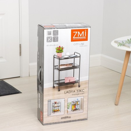 Roadfly 33KS, 3 tiers, 45 × 30 × 65 cm, black color-5
