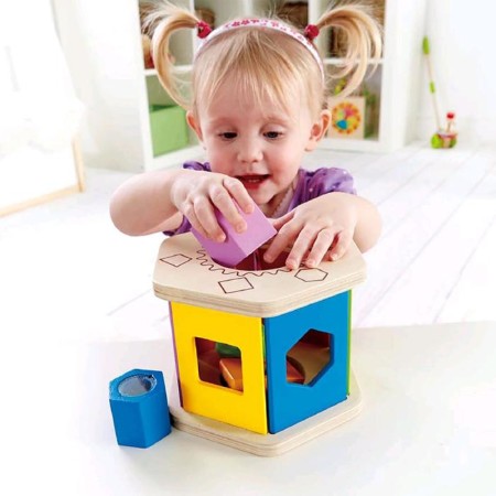 Wooden sorter "shake and pick up in shape"-1