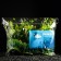 Artificial aquarium plant, 15 cm, green