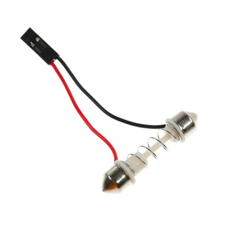 Auto Stuffing LED, 12 V, 24 SMD, two adapters, white light-2