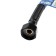 Flexible watering for water zein English, nylon, 1/2 ", tuzer nut, 30 cm, with a key, black