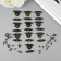 Castle metal for bronze casket + nails. set 10 pcs 2x3 cm