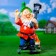 Garden Light "Dwarf with a lantern and a rooster" 31x23x56cm