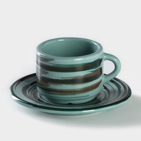 Porcelain Coffee steam Tramontano, cup 80 ml, saucer d = 6 cm