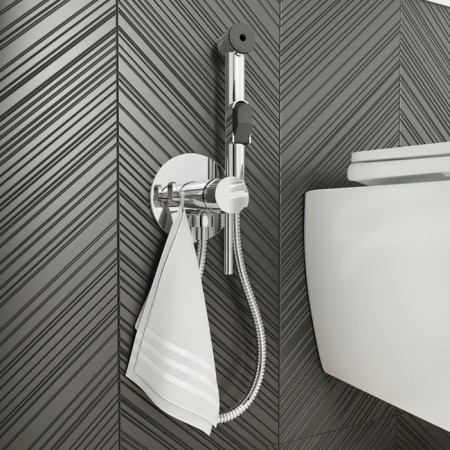 IDDIS 003SBR08 bidetor, with hygienic shower, built -in, chrome-2