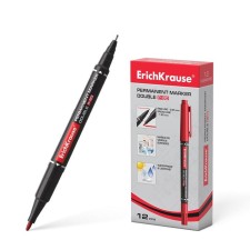 Marker Permanent Erichkrause Double P-80, bilateral, red