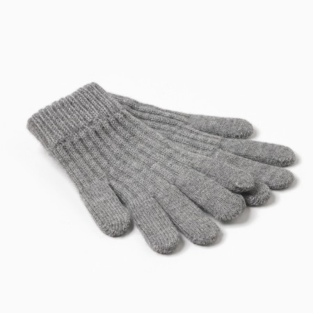 Women's gloves minku, gray color, 21 cm