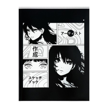 A4 notebook 80 sheets in the Calligrata line "Anime ART. Comic h/b", cover coated cardboard, whiteness 75% (gray sheets)-2