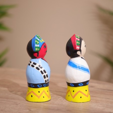 Souvenir "couple" wood (set 2 pcs) 15 cm-3