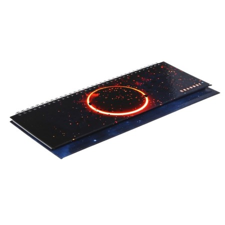 Planing Ned -Tied 300 x 140 mm, 56 sheets on the crest "Eclipse", solid cover, glossy lamination, block 70 g/m2-1