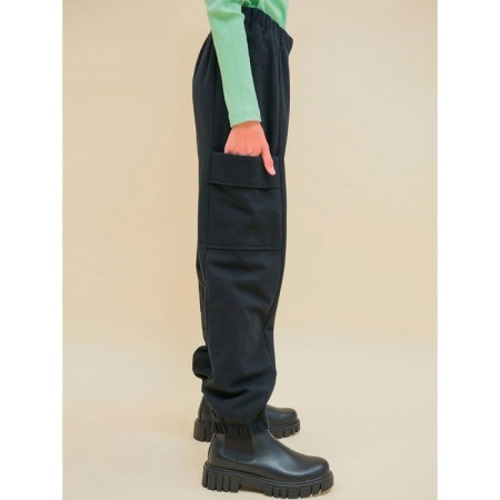 Pants for girls, height 104 cm, black color-2