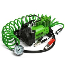 Компрессор автомобильный "АЛЛИГАТОР" AL-400, металлический, 12V, 180W, производительность 40 л/мин, шланг 4 м, переходники для накачки, сумка