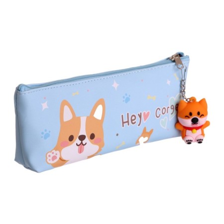 School Penal on a zipper, with a suspension, "dog", mix-8